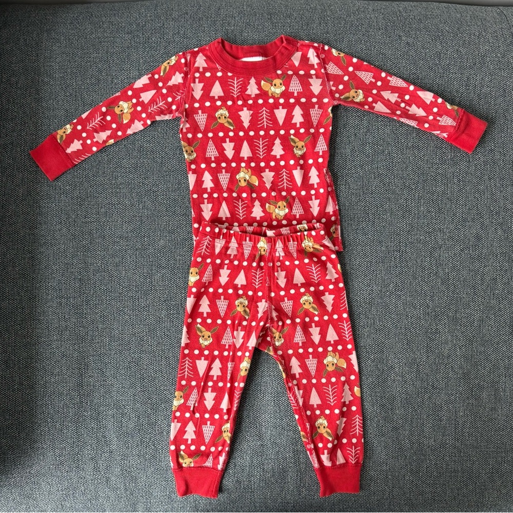 Hanna Andersson Red Pokémon Eevee Pajama Set